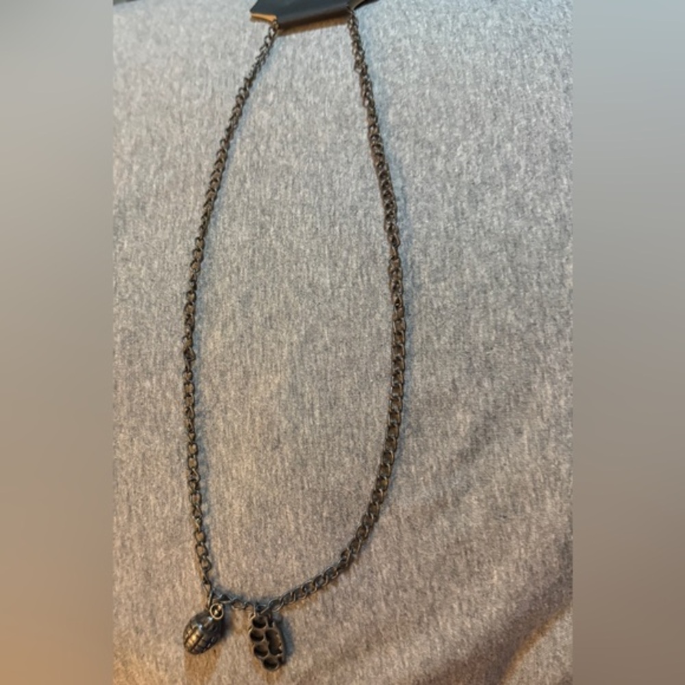Weapon Necklace with Charms NWT
